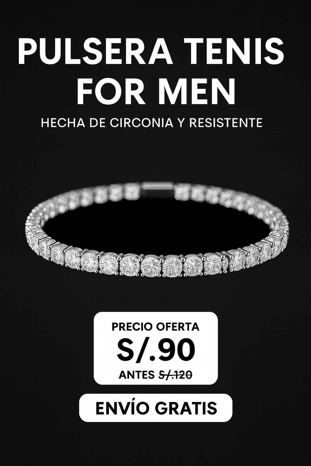 Pulsera Tennis de Circón
