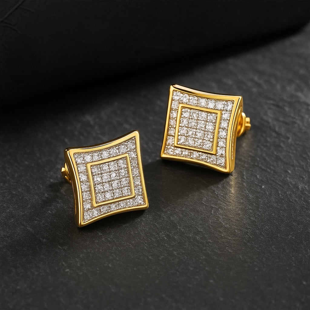 Aretes Matrix Gold