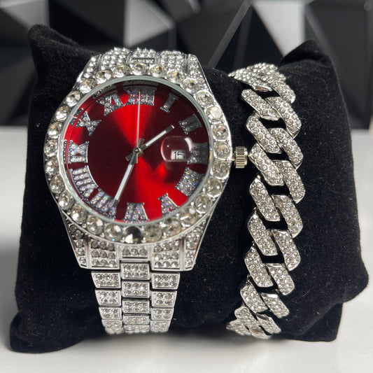 Reloj SilverRed y Cubana
