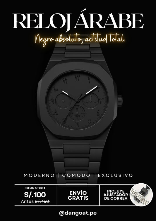 Reloj Árabe Black