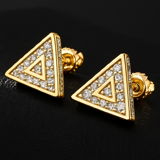 Aretes Pyramidal Gold