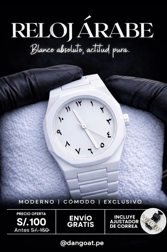 Reloj Árabe White